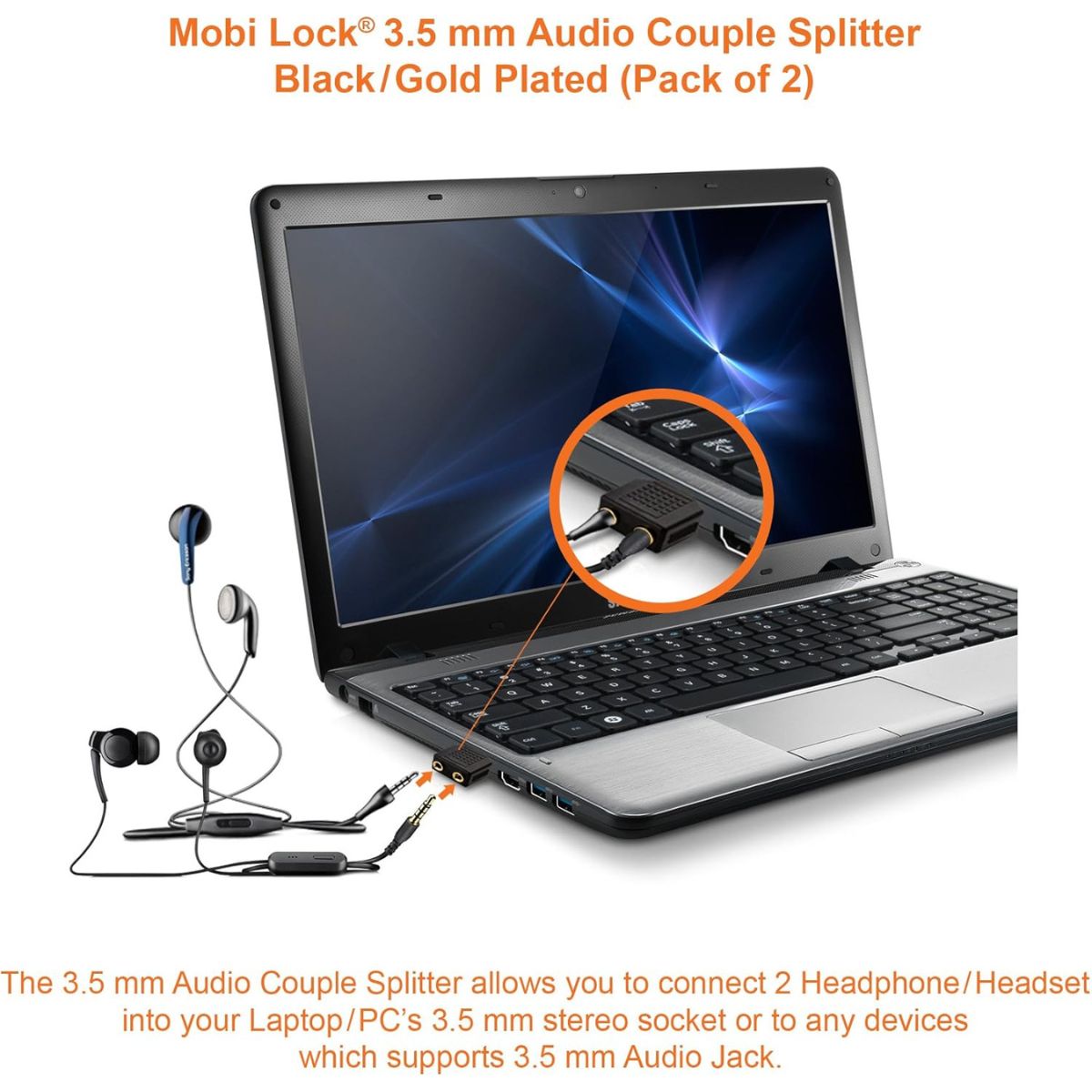 Divisor De Audio Estereo De 2jacks 3.5 A Un Plug 3.5 - Imagen 5