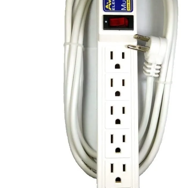 Multitoma Extensión 5 Metros Y 6 Tomas Polo A Tierra » Garizin Online