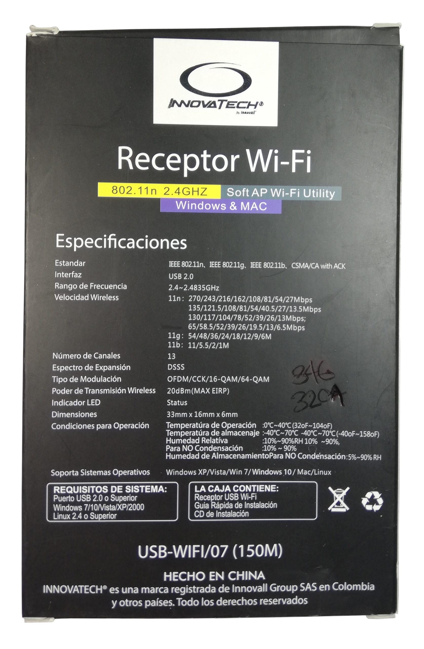Receptor Wifi Usb 270mbps 2.5ghz 802.11n » Garizin Online