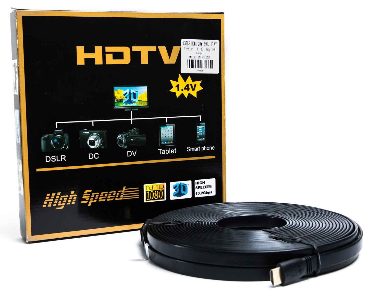 Cable hdmi 3 metros Plano 1.4v