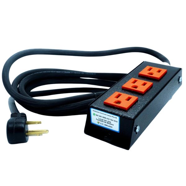 Multitoma Extensión Industrial De 8 Metros Con 3 Servicios