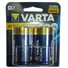 Pilas Alcalinas Varta D2 Blíster x2 Unidades Dura Más - Imagen 2