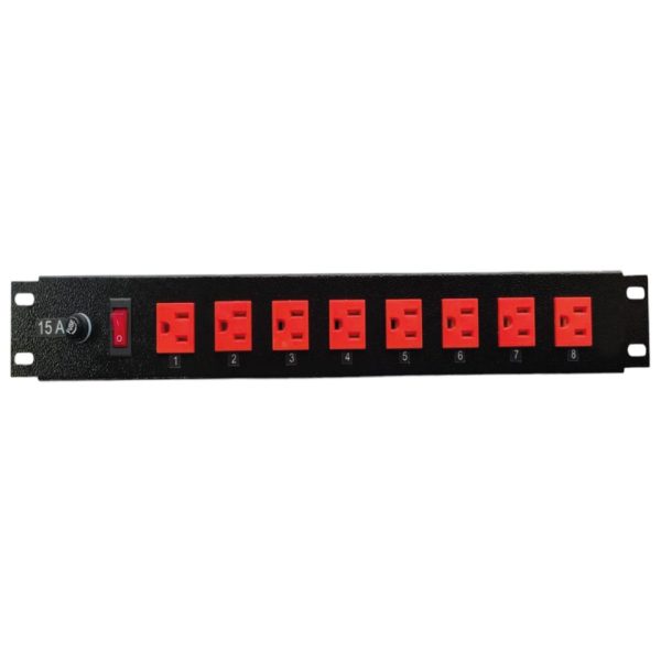 Multitima Metálica Para Rack 8 Salidas Supresor de Picos de 1 Metro