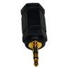 Adaptador de Audio Plug 2.5mm Macho a Jack 3.5mm Hembra Dorado - Imagen 4