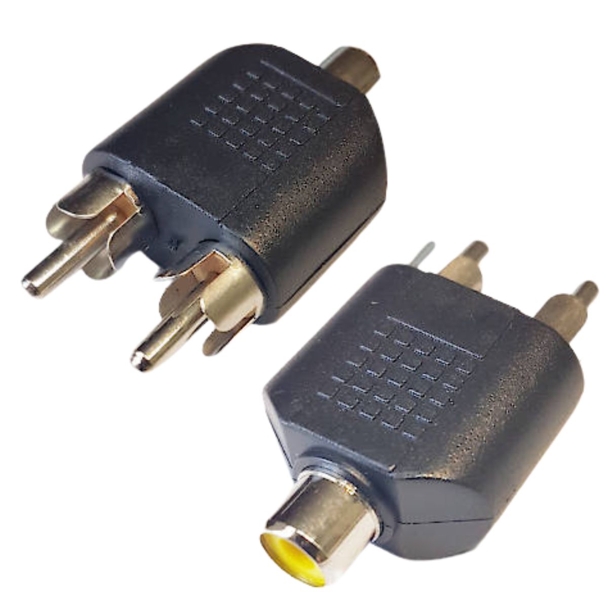 Adaptador Y Rca 2 Machos A 1 Hembra Splitter Audio Video