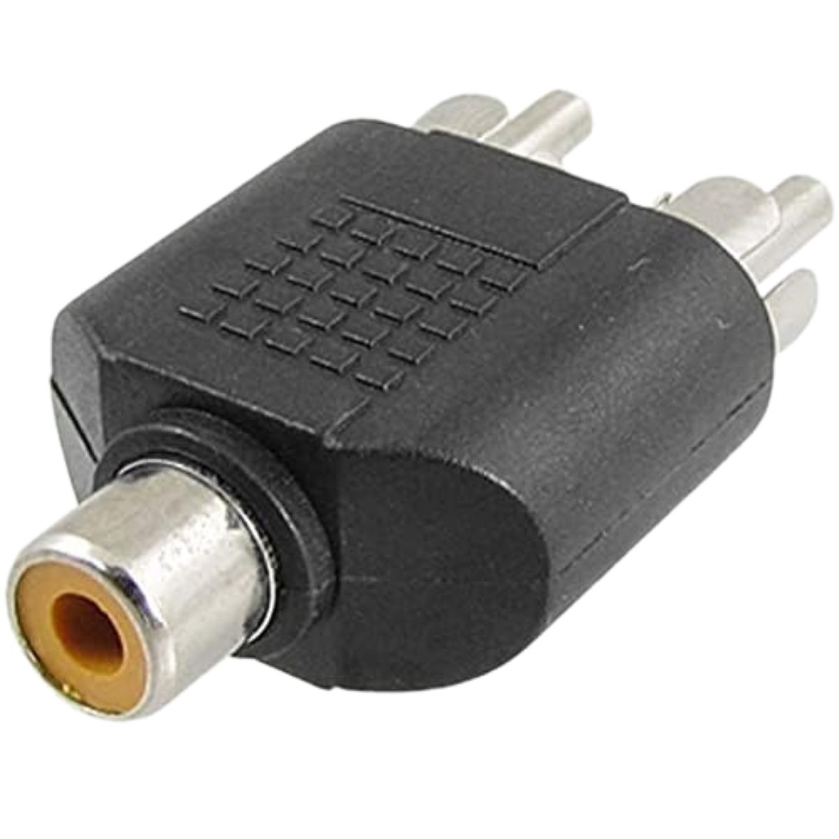 Adaptador Y Rca 2 Machos A 1 Hembra Splitter Audio Video - Imagen 4