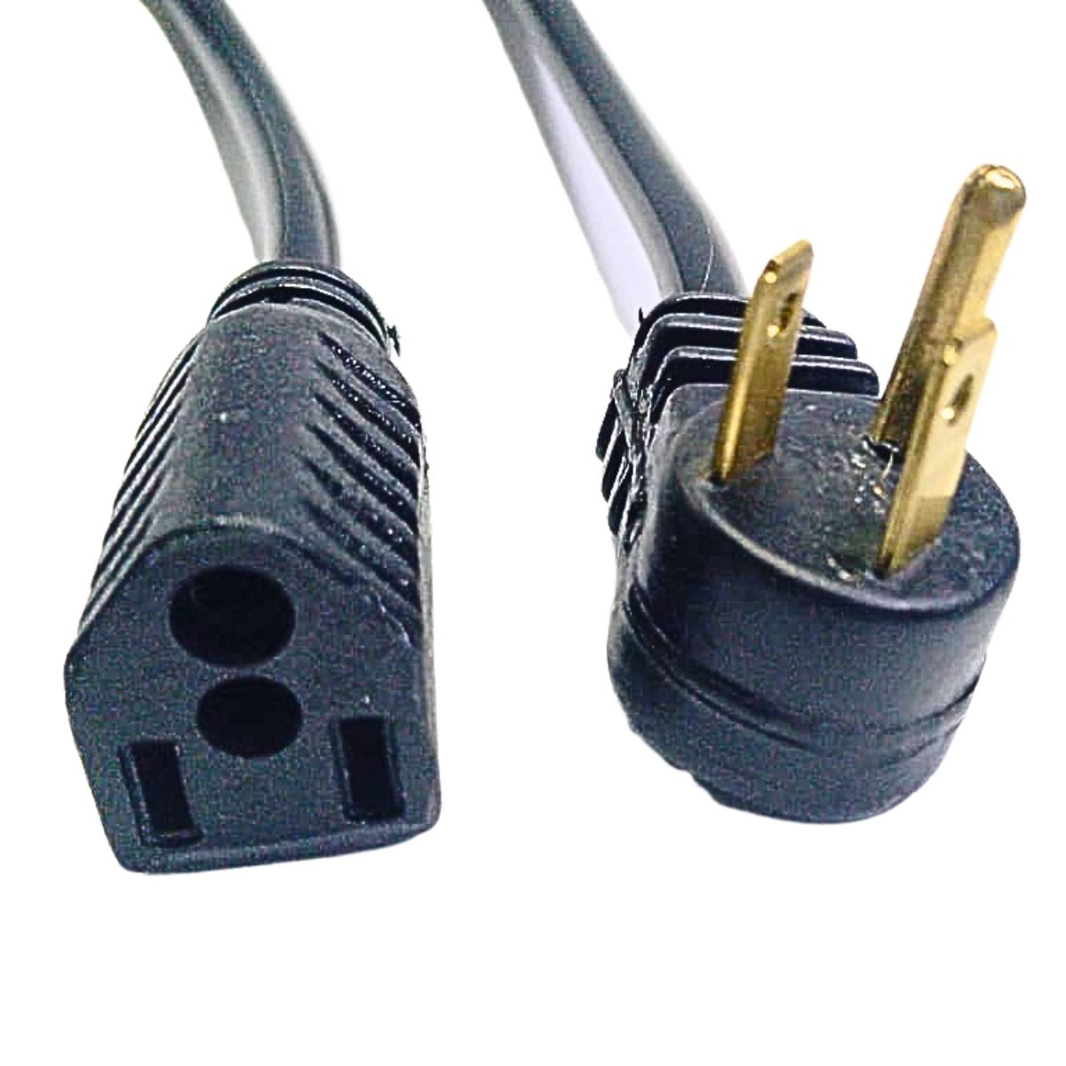 Extensión Cable De Poder De 1 Metro Tres Clavijas En L