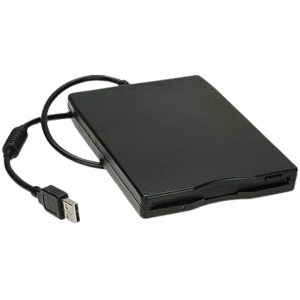 Lector Grabador De Disquetes 3.5 Usb Portátil, Capacidad 720Kb y 1.44mb Negro