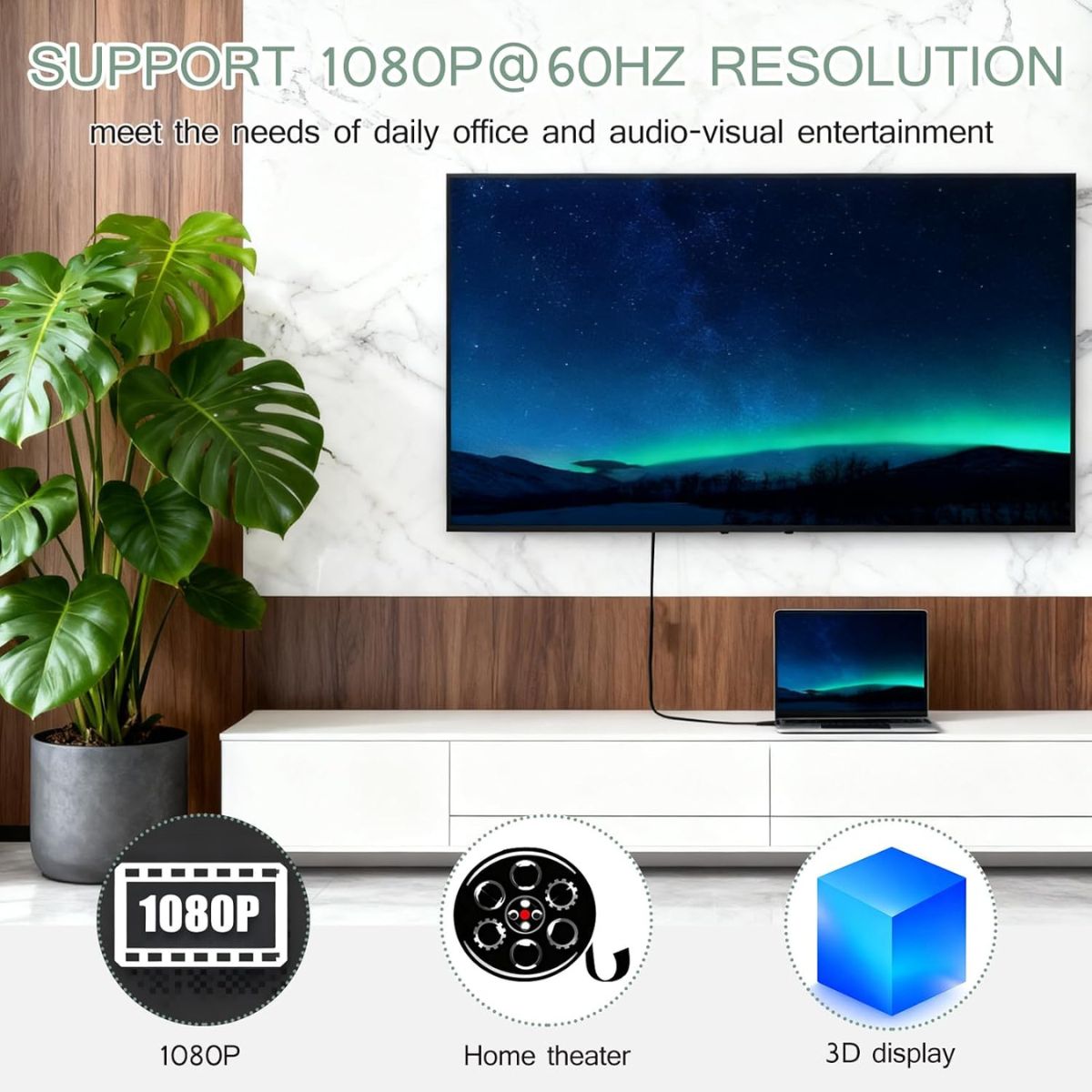 Cable Adaptador Hdmi A Dvi (24+1) 1080p 1.5 Metros - Imagen 5