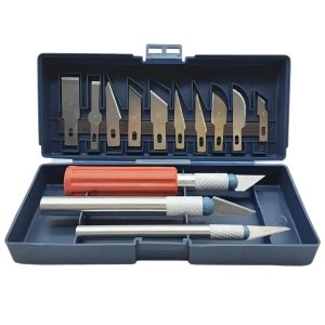 KIT DE BISTURÍ / EXACTO DE PRECISIÓN DE 13 PIEZAS CON ESTUCHE